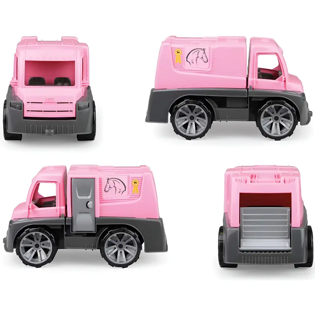 LENA: Truxx Rózsaszín lószállító autó lóval és figurával kép 3