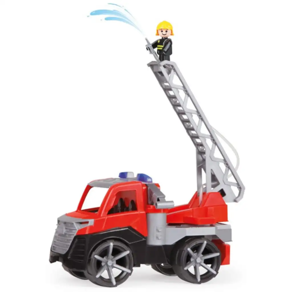 LENA: Truxx 2 piros tűzoltóautó létrával 29cm kép 2