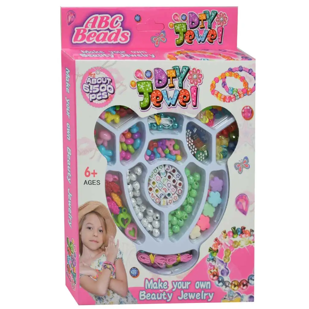 DIY Jewel: ABC ékszerkészítő gyöngyszett színes és betűs gyöngyökkel