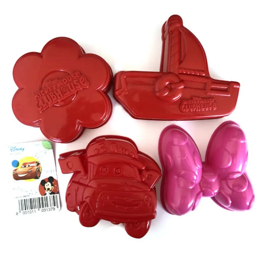 Disney Verdák és Minnie egér homokozó formaszett 4db-os kép 2