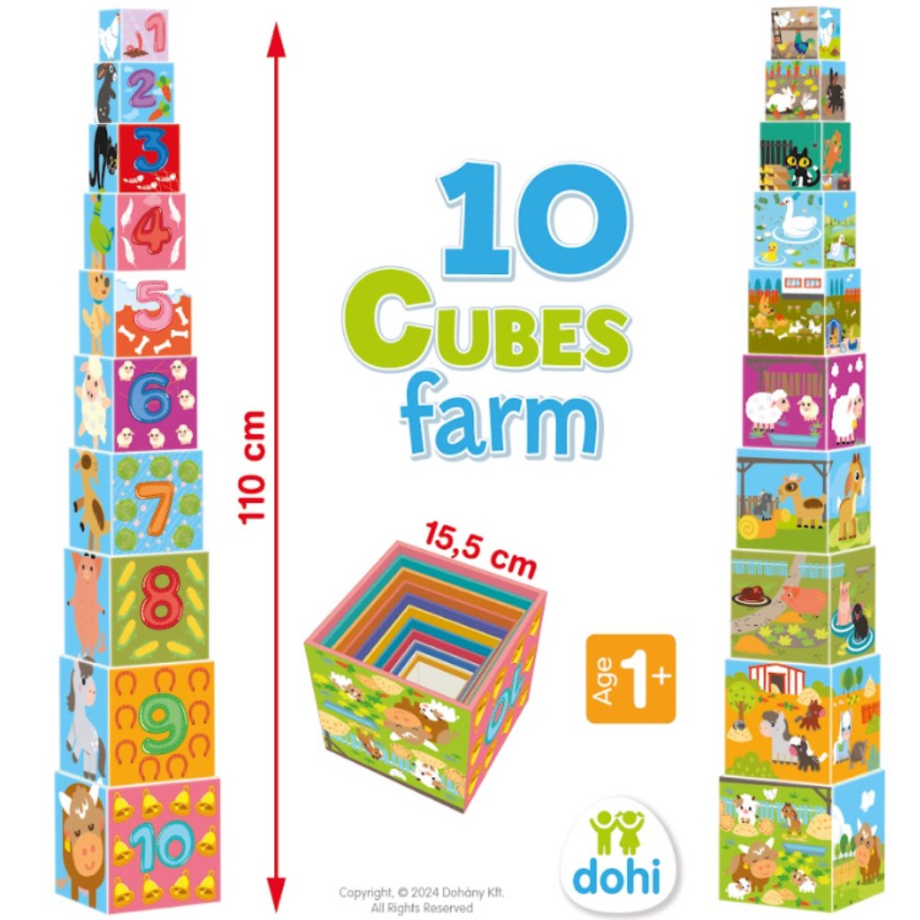10 Cube Kockarakosgató játék - Farm kép 3