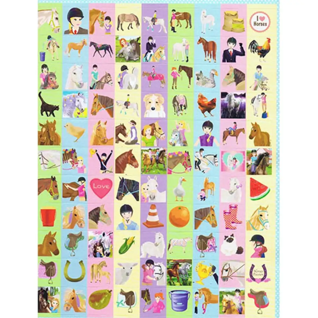 1000 ló matricája 2. - Holdfény matricás album kép 4