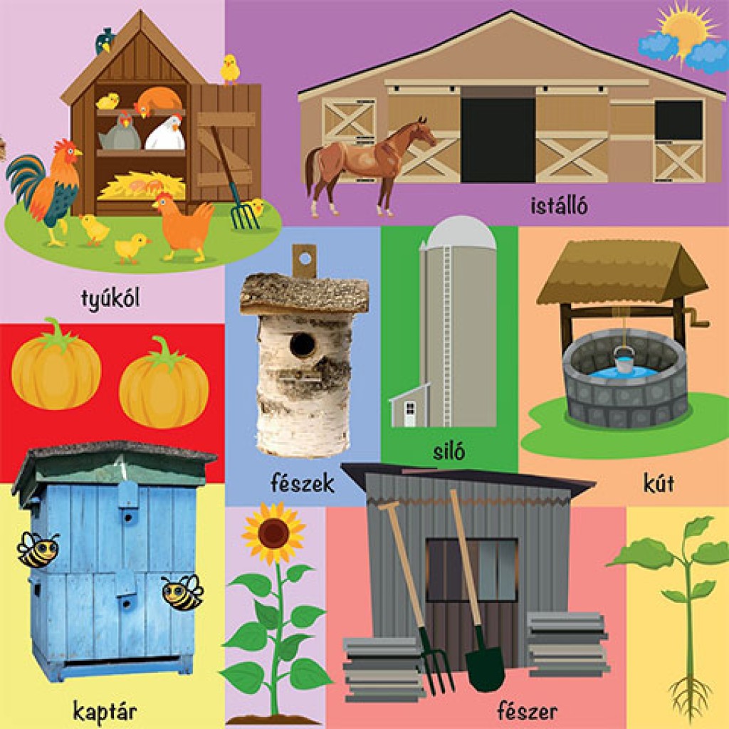 101 színes kép a tanyáról babakönyv kép 2