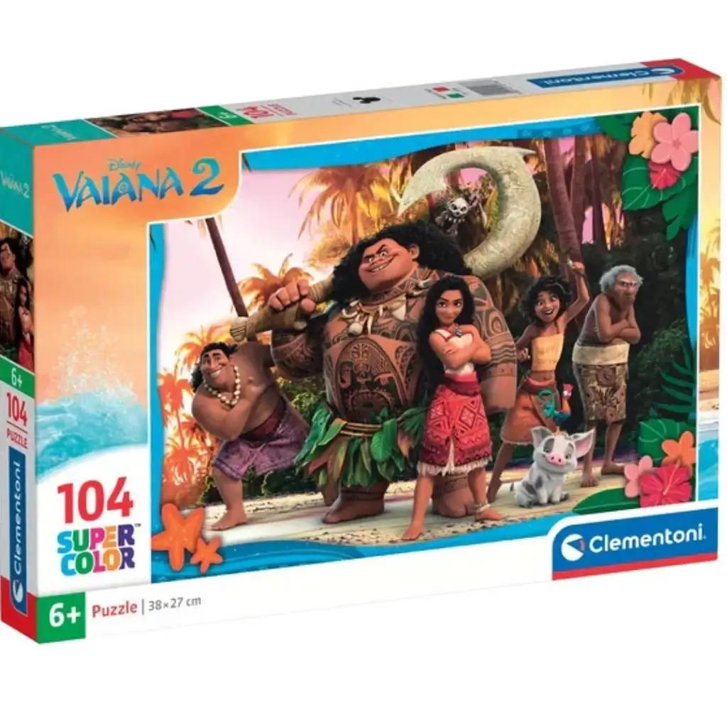 Disney Vaiana 2 104db-os Supercolor puzzle - Clementoni