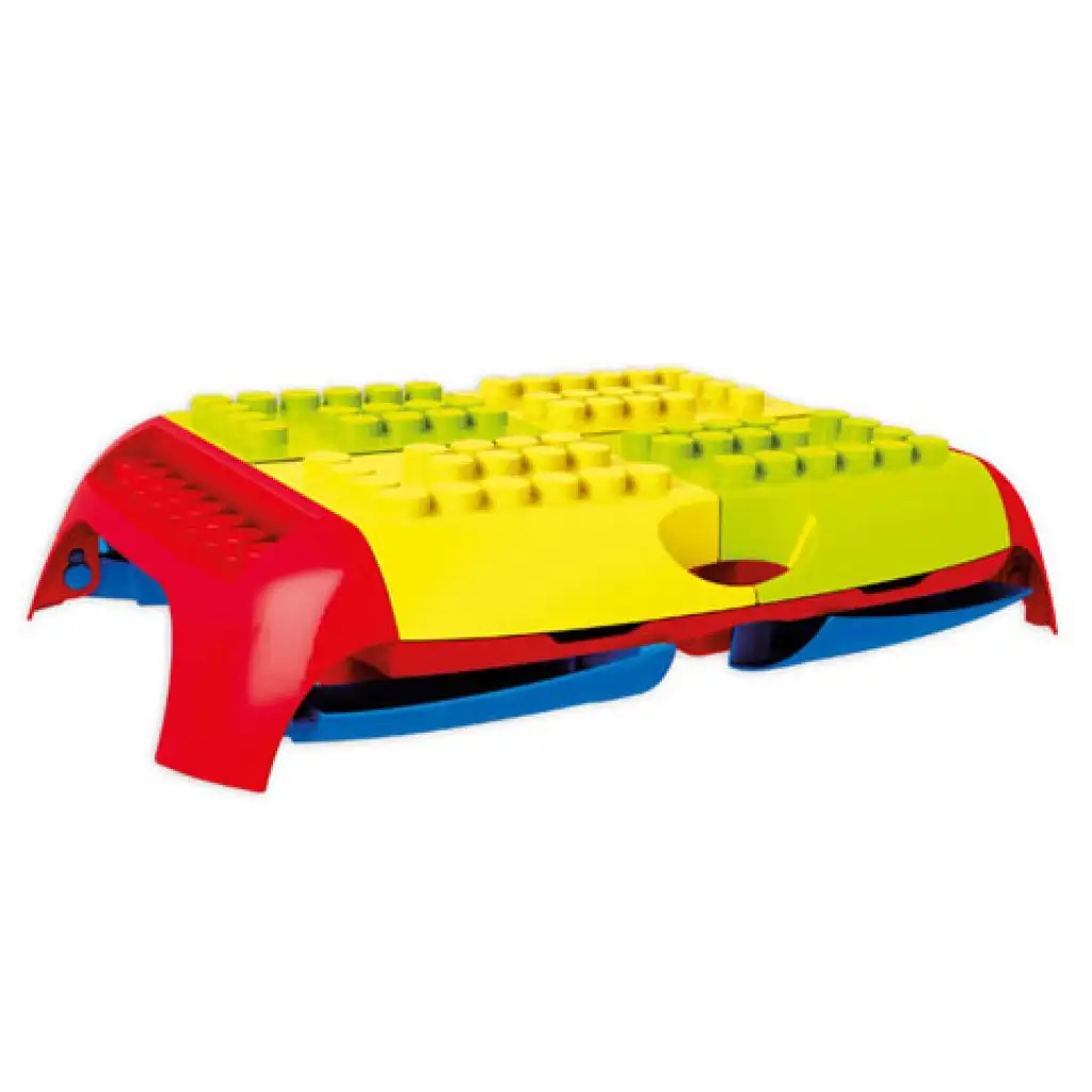 Színes építőkocka szett hordozható asztallal kép 3