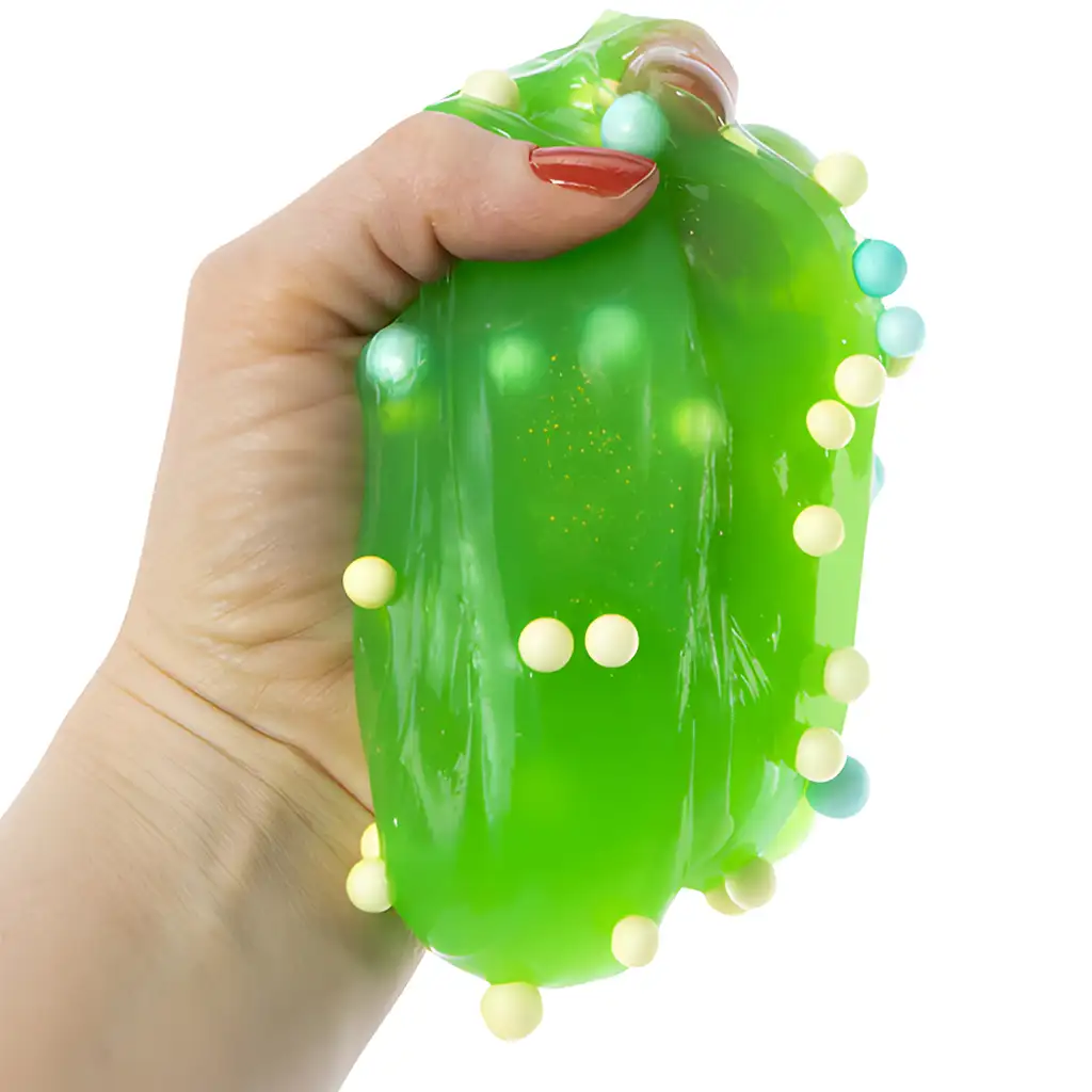 Compound Kings: Illatosított dinoszaurusz slime habgolyókkal és glitterrel 217gr kép 2