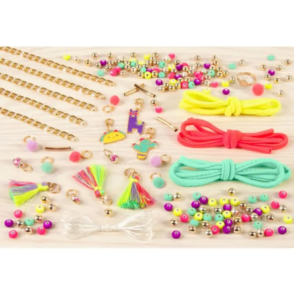 Make it Real: Ékszerkészítő szett- Sikkes neon pom-pomok kép 3