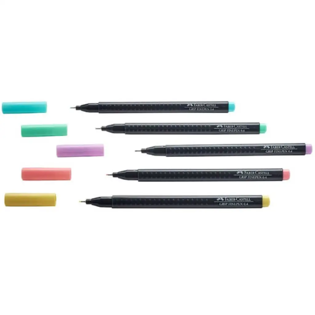 Faber-Castell: Grip 0,4mm-es pasztell tűfilctoll szett 5db-os kép 2