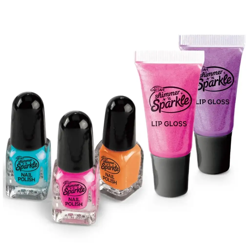 Cra-Z-Art: Shimmer and Sparkle - Szépségszalon sminkszett körömlakkal kép 3