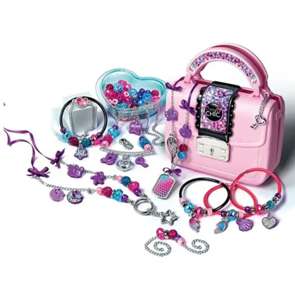 Crazy Chic Divat és ékszerkészítő szett kézitáskával - Clementoni kép 3