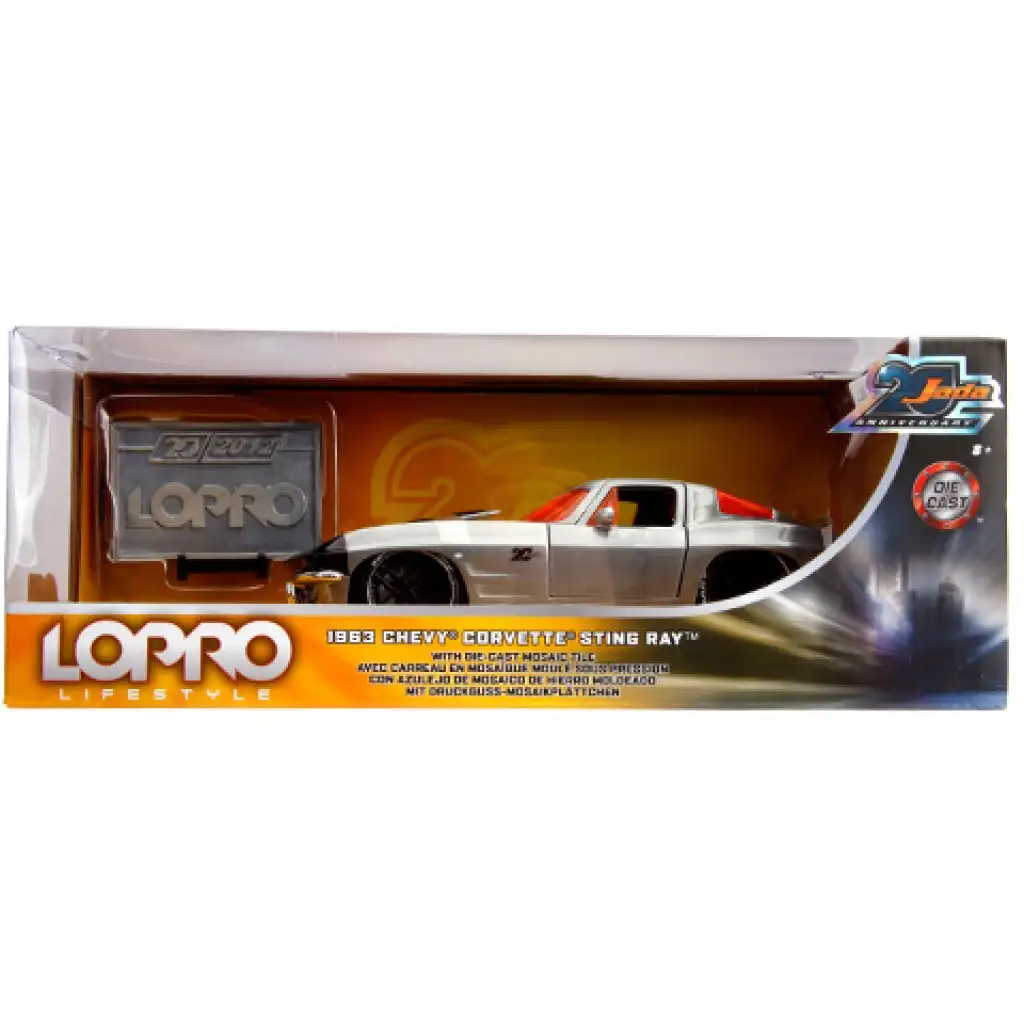 1963 Chevy Sting Ray fém autómodell 1/24 - Simba Toys