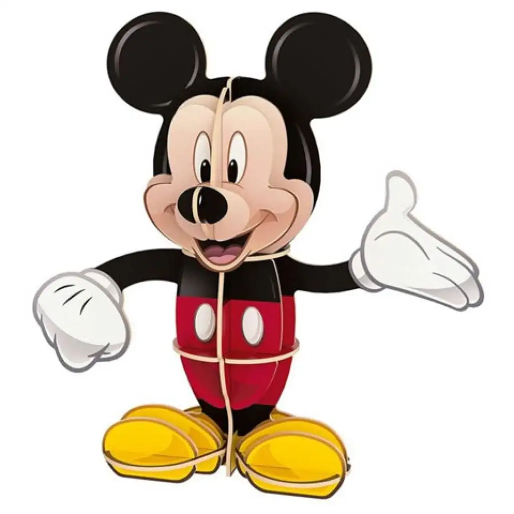 Disney: Mickey egeres 104 db-os puzzle + 3D-s Mickey modell - Clementoni kép 2