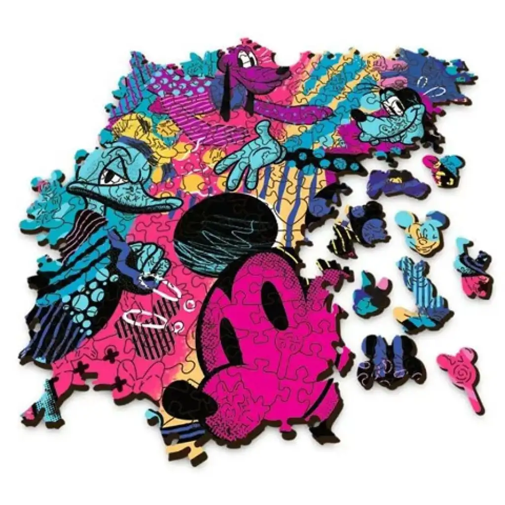 Wood Craft: Mickey egér 500+5db-os fa puzzle - Trefl kép 3