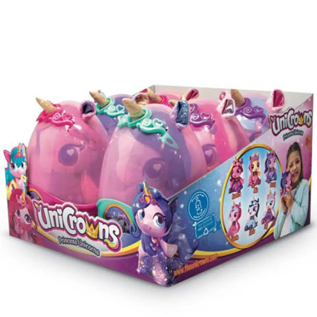 UniCrowns: Hercegnő unikornisok kristálytojás többféle változatban 1db kép 4