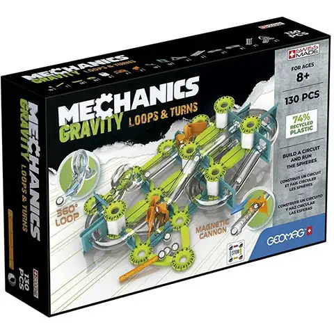 Geomag Mechanics Gravity loops mágneses építőjáték 130db-os