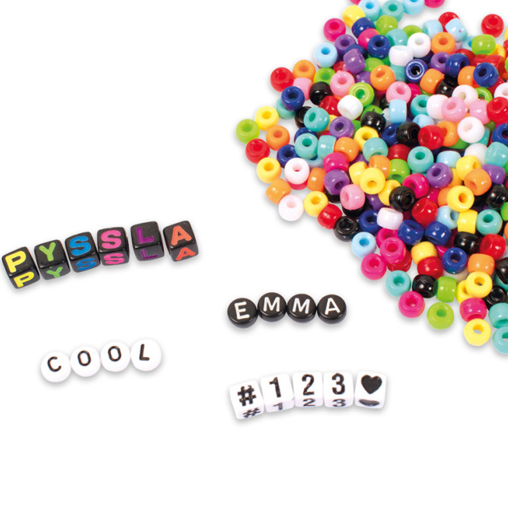 PlayBox: Színes és betűs 1000 db-os fűzhető gyöngy szett dobozban kép 2