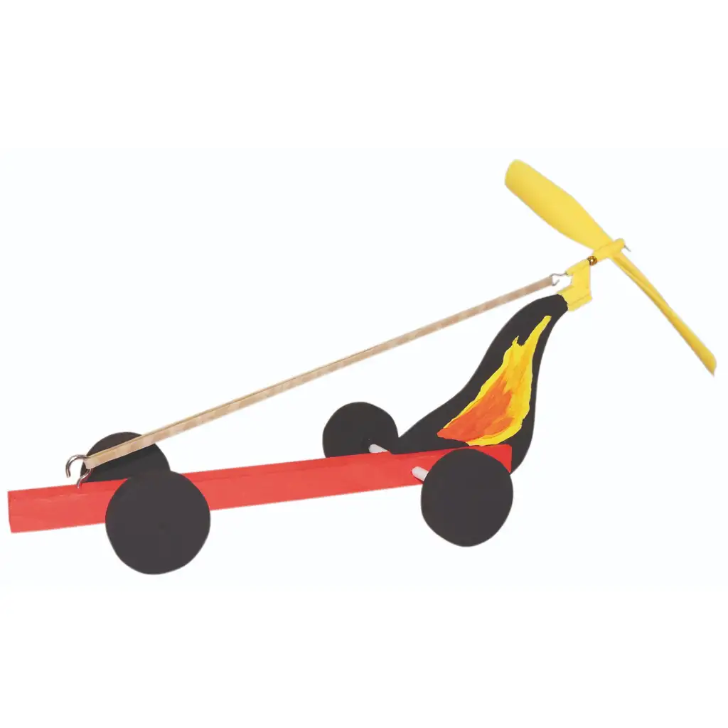 PlayBox: DIY fa autó propellerrel 6 db-os szett kép 2