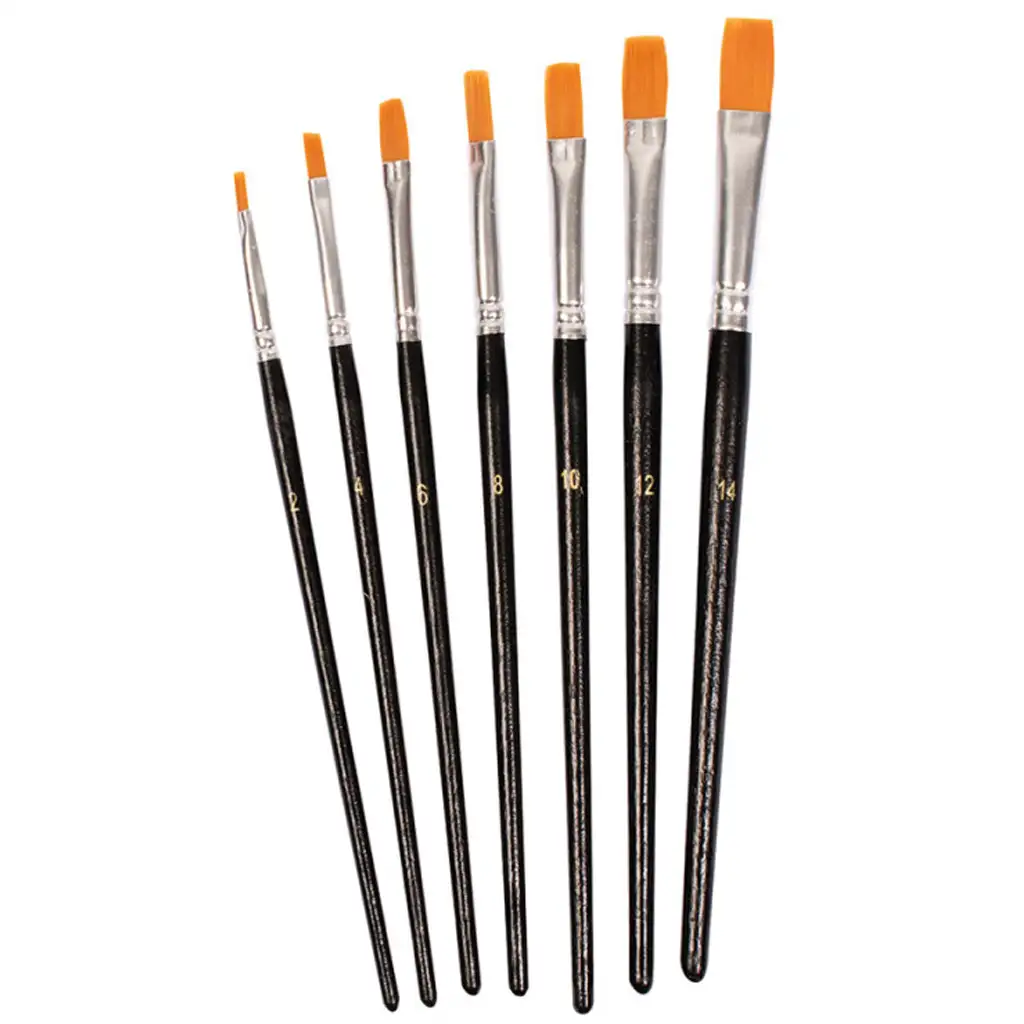 PlayBox: Lapos fejű ecset szett 7db-os