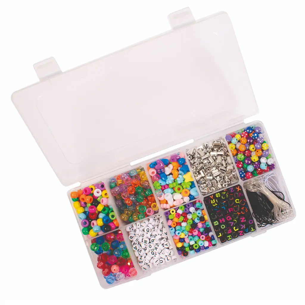 PlayBox: Műanyag 1900 db-os gyöngyszett tárolóban kép 2