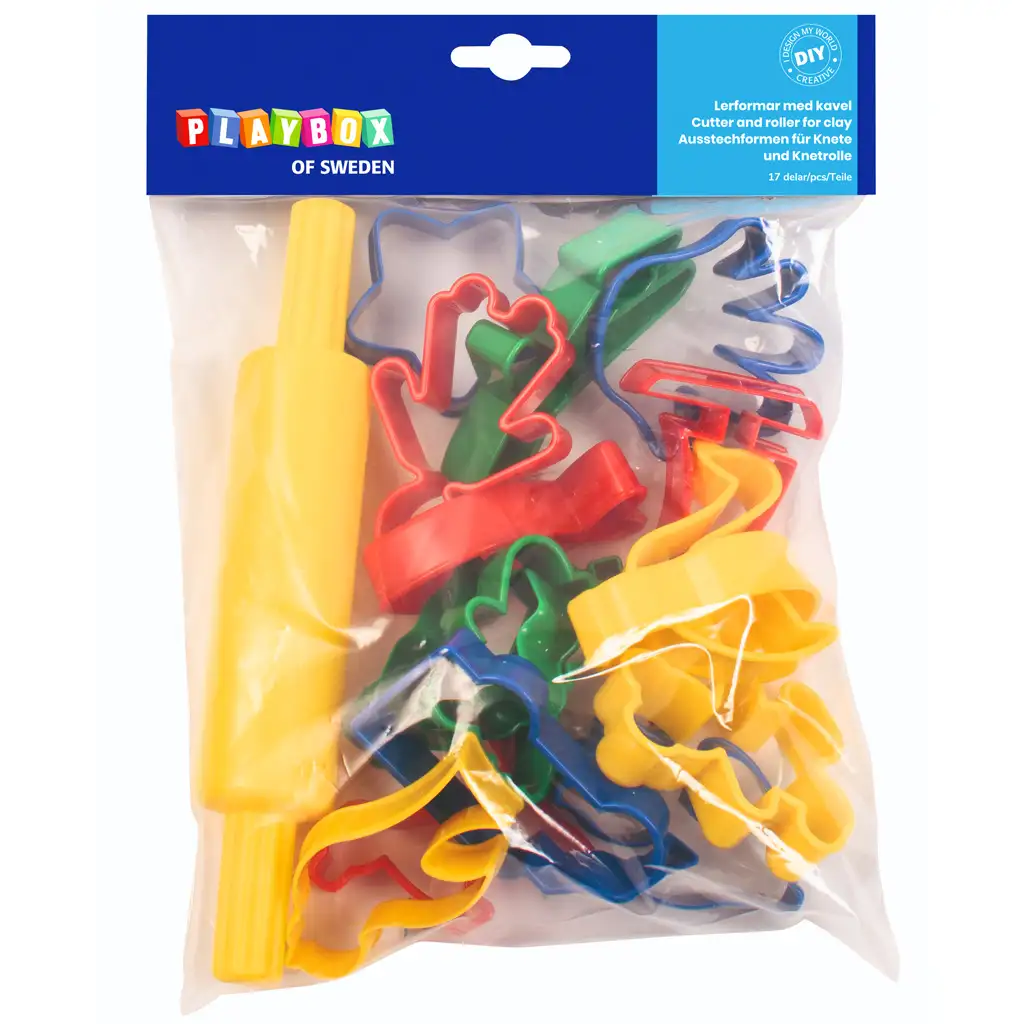 PlayBox: Kiszúróforma szett sodrófával 17db-os