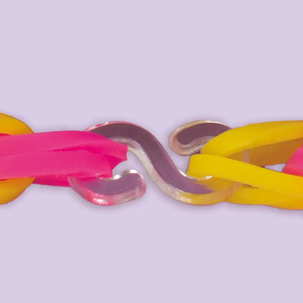 PlayBox: Átlátszó műanyag 'S' kapocs ékszerekhez 60db-os szett kép 2