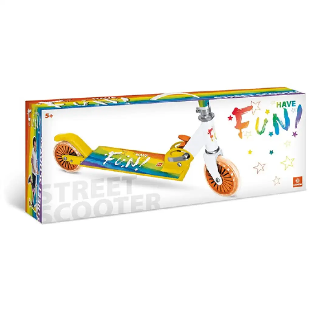 Rainbow mintás kétkerekű roller - Mondo Toys kép 2