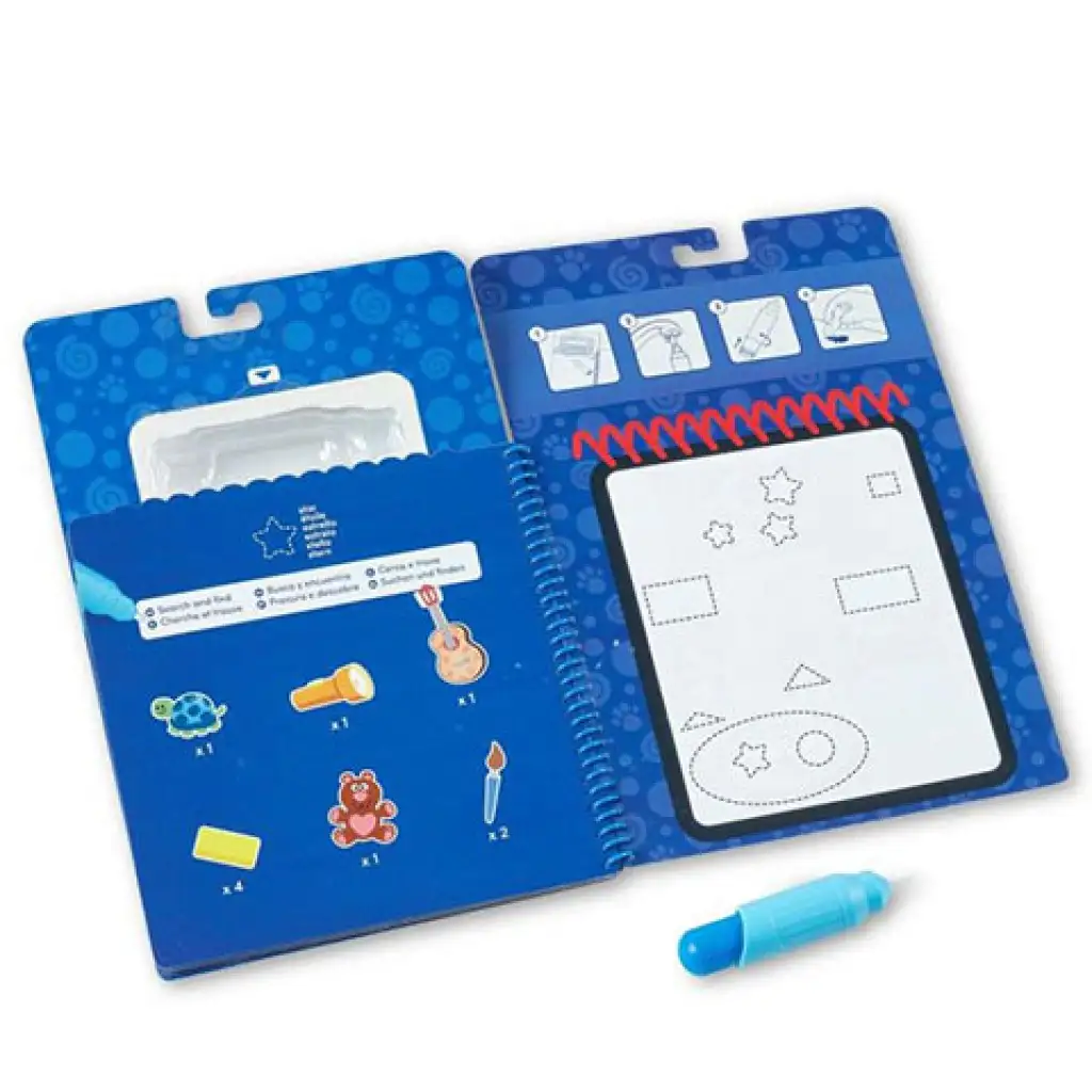 Melissa & Doug: Azúrkék formák rajzolás vízzel kreatív játék kép 2