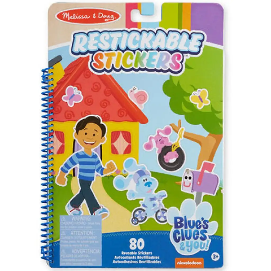 Melissa & Doug: Azúrkék újrahasználható matricás füzet