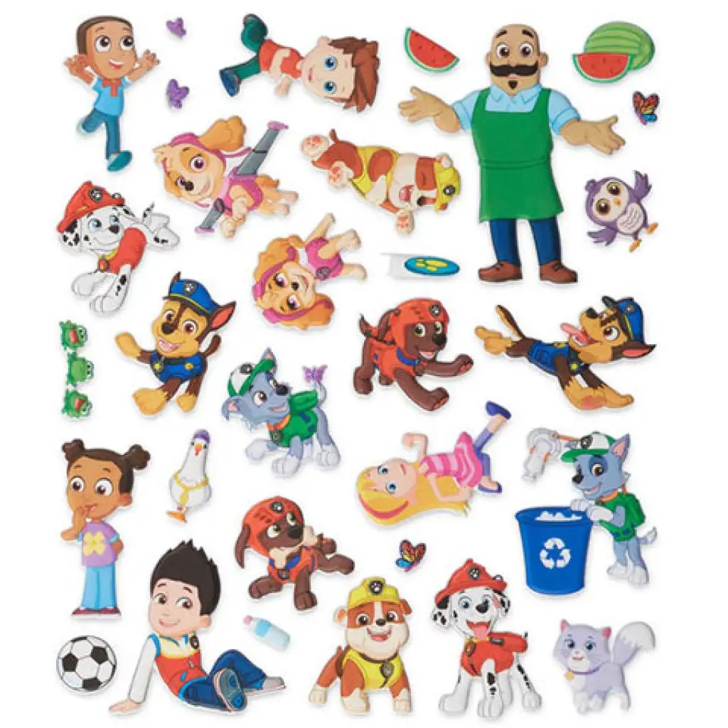 Melissa & Doug: Mancs őrjárat Kaland-öböl pufi matricás füzet kép 3