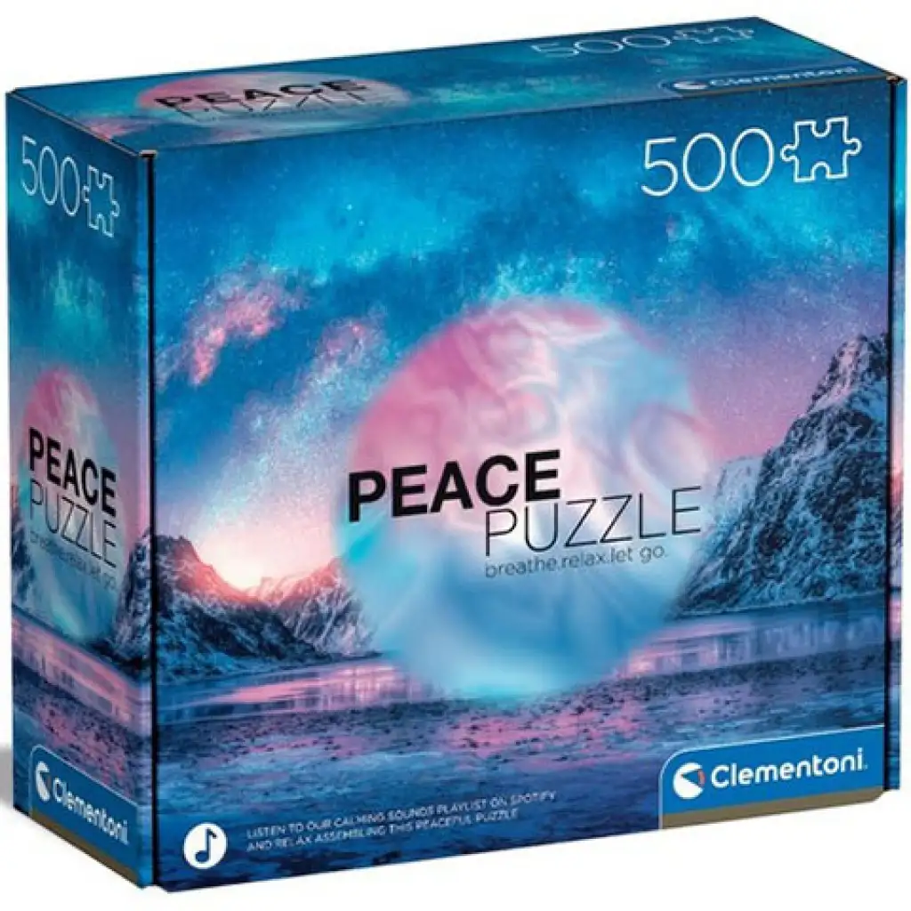Peace Puzzle: Világoskék 500db-os puzzle - Clementoni