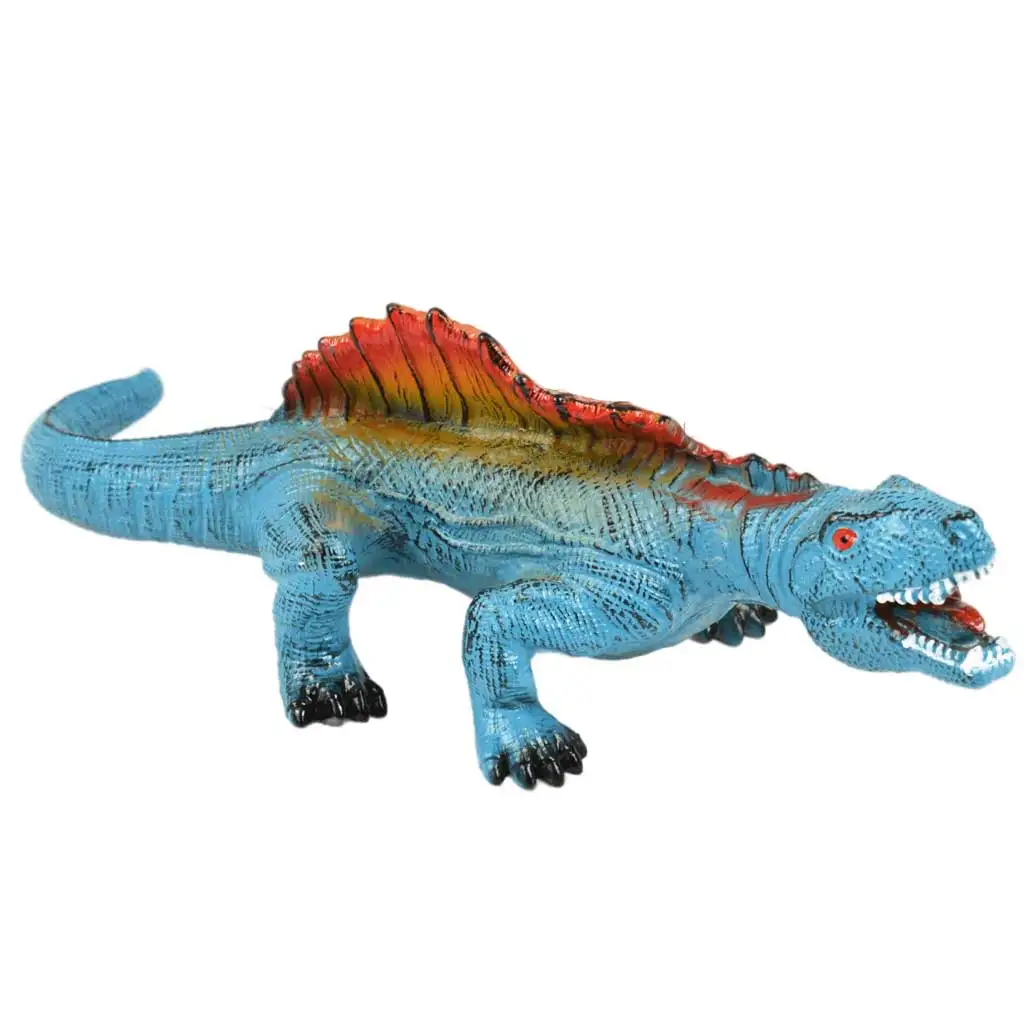 Dino World: Vinyl anyagú hangot adó Canthosaurus dinoszaurusz figura pamut töltéssel 35cm kép 2
