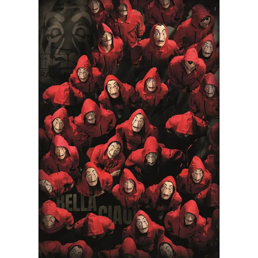 A nagy pénzrablás: Tolvajok vagy túszok? puzzle 1000db-os - Clementoni kép 2