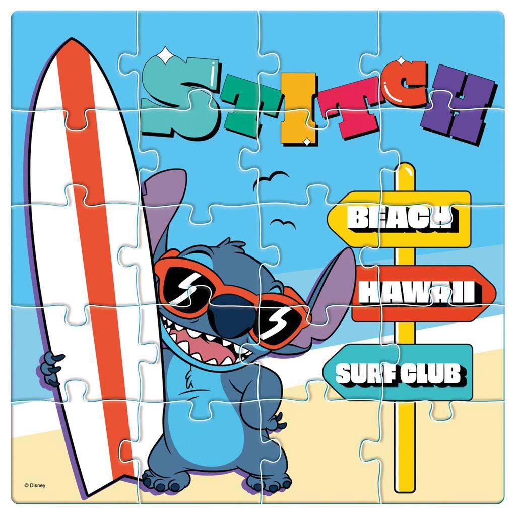 Luna: Disney Lilo és Stitch mintás 3x20db-os mágneses puzzle kép 3