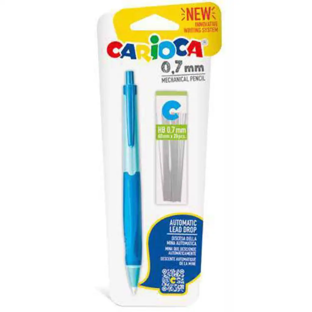 Mechanikus töltőceruza szett 0,7mm többféle színben - Carioca