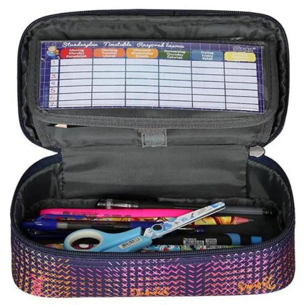 Spirit: My Bag lila mintás ovális tolltartó 23x10cm kép 2