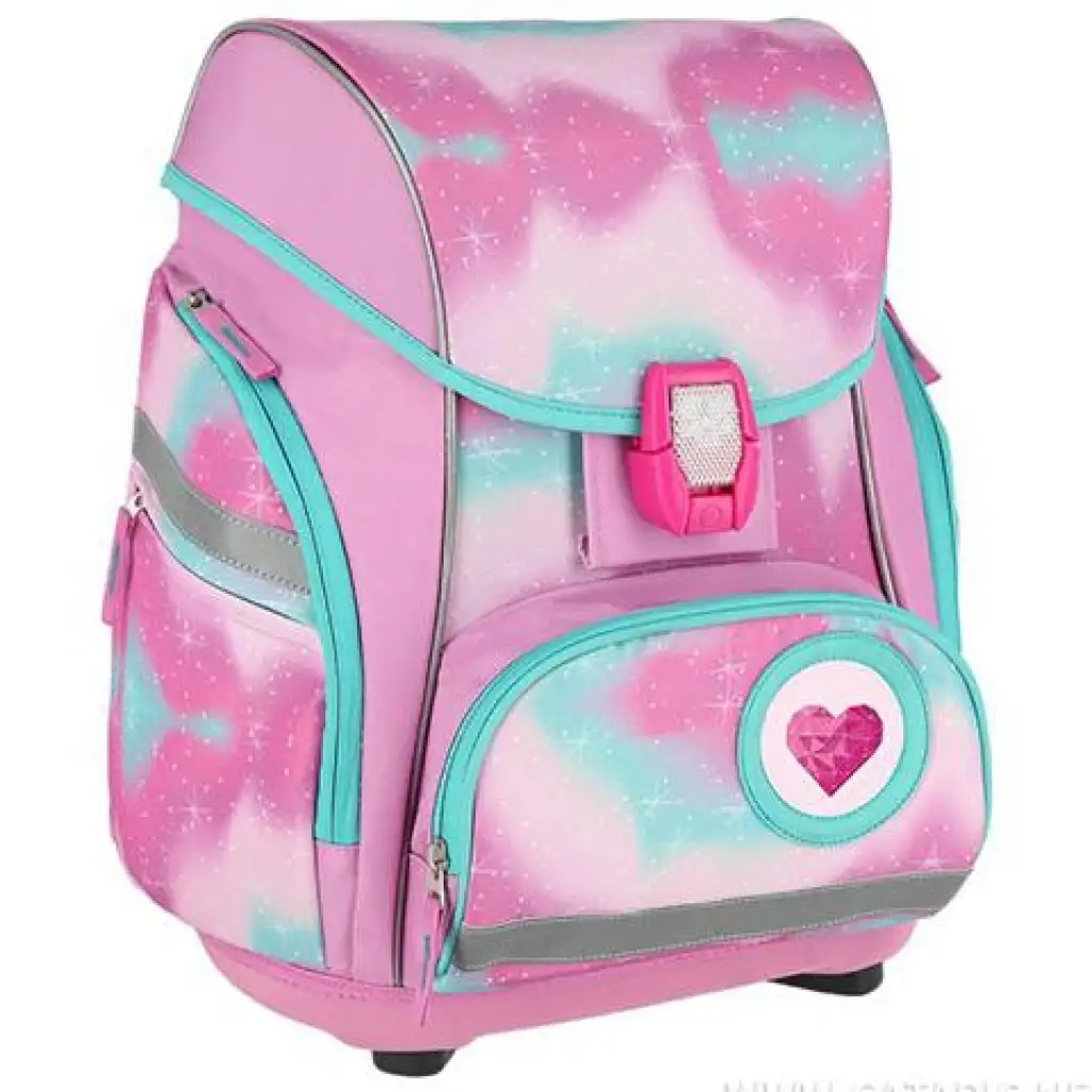 Spirit: Unikornis 3D mintás ergonomikus 5db-os iskolatáska szett LED-es világítással 34x22x41cm kép 2