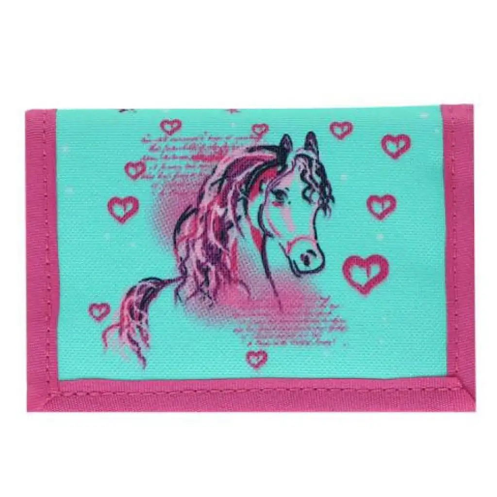 Spirit: Lovas kék-pink 5db-os iskolatáska szett kiegészítőkkel LED fénnyel kép 5