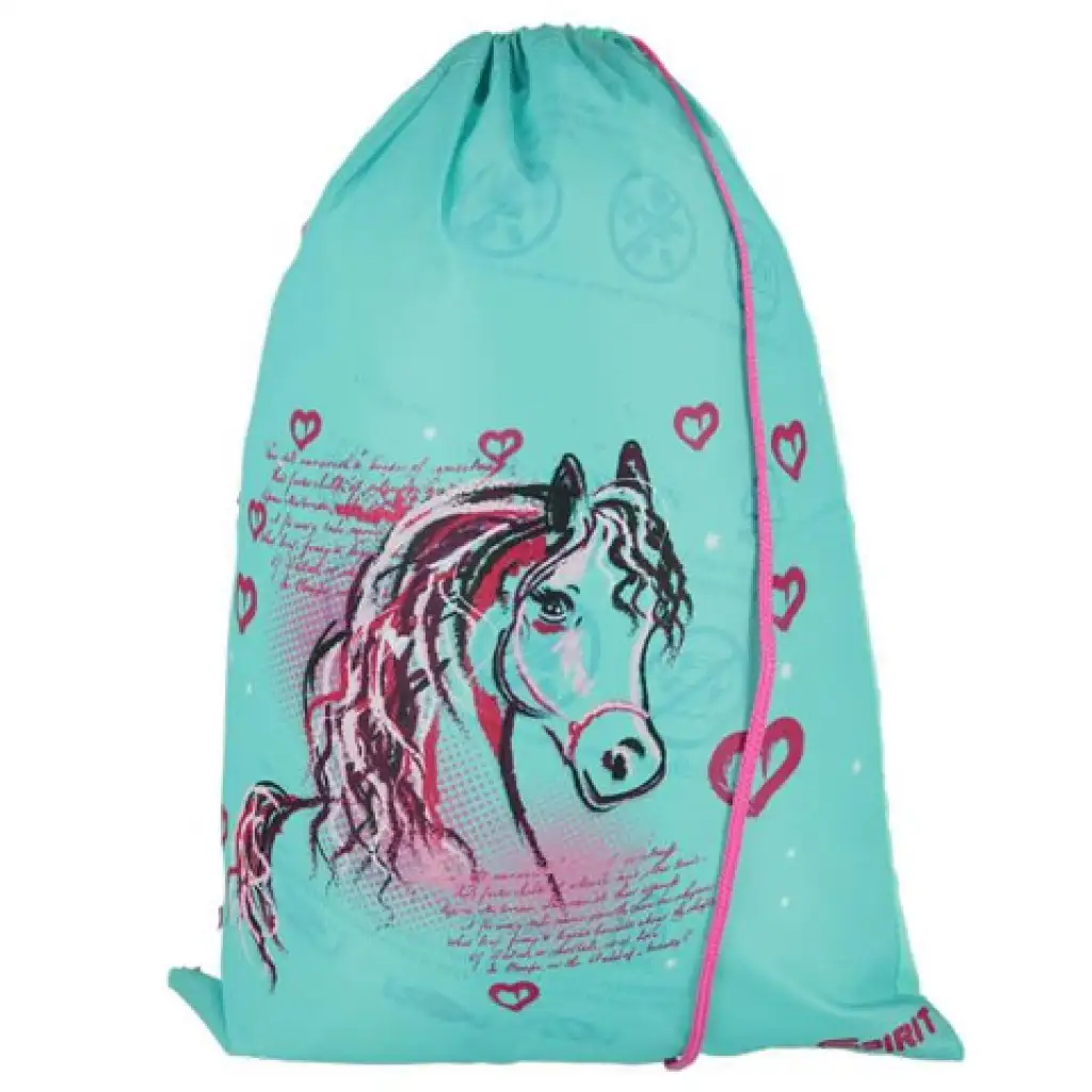 Spirit: Lovas kék-pink 5db-os iskolatáska szett kiegészítőkkel LED fénnyel kép 7