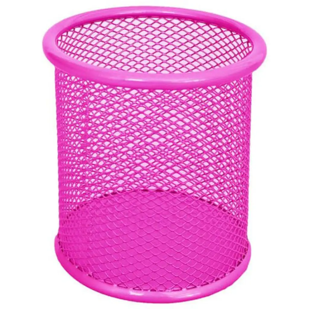 Spirit: Neon pink fémhálós hengeres ceruzatartó