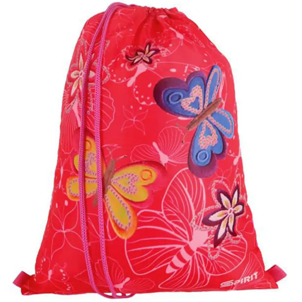 Spirit: Butterfly mintás, LED-es iskolatáska, hátizsák 5db-os szett kép 3