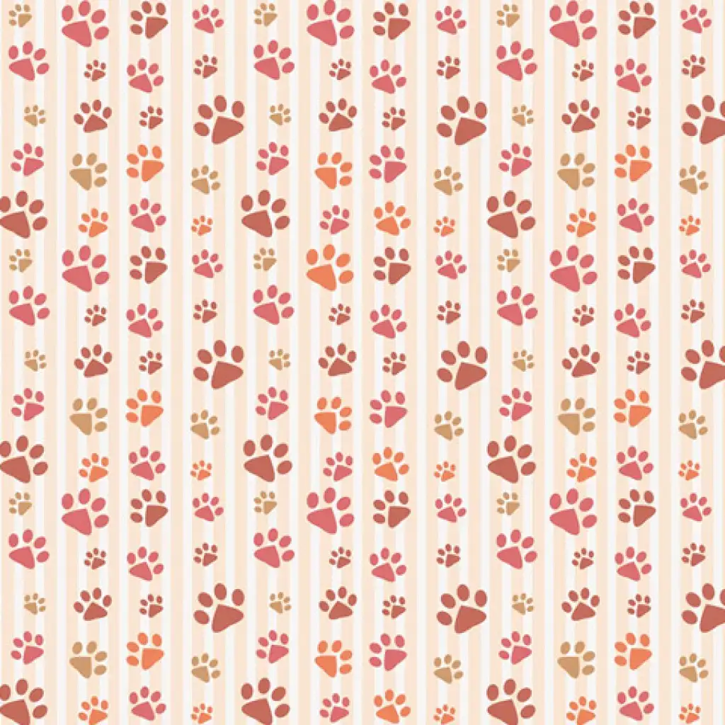 Pasztell rózsaszín tappancsos csomagolópapír 100x70cm