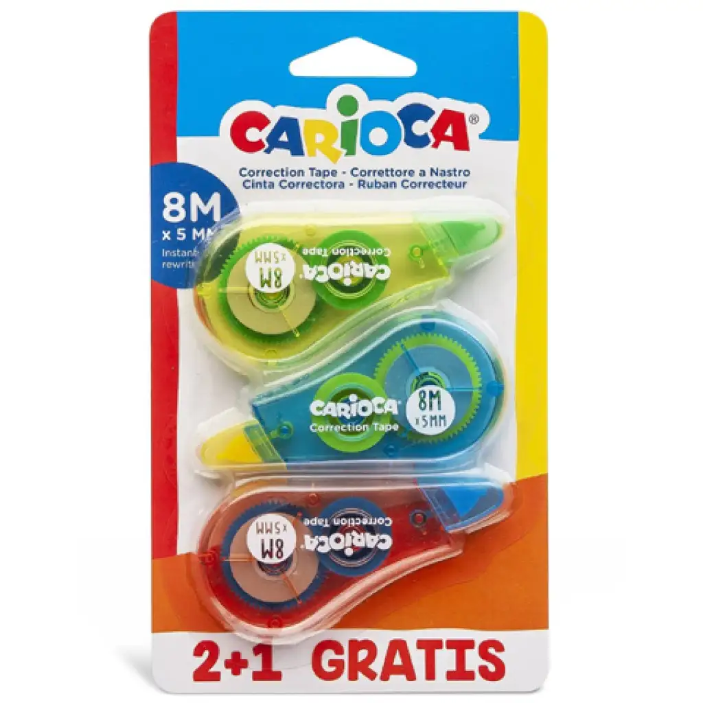 Carioca: Rolleres hibajavító szett 2+1db ajándék 8mx5mm