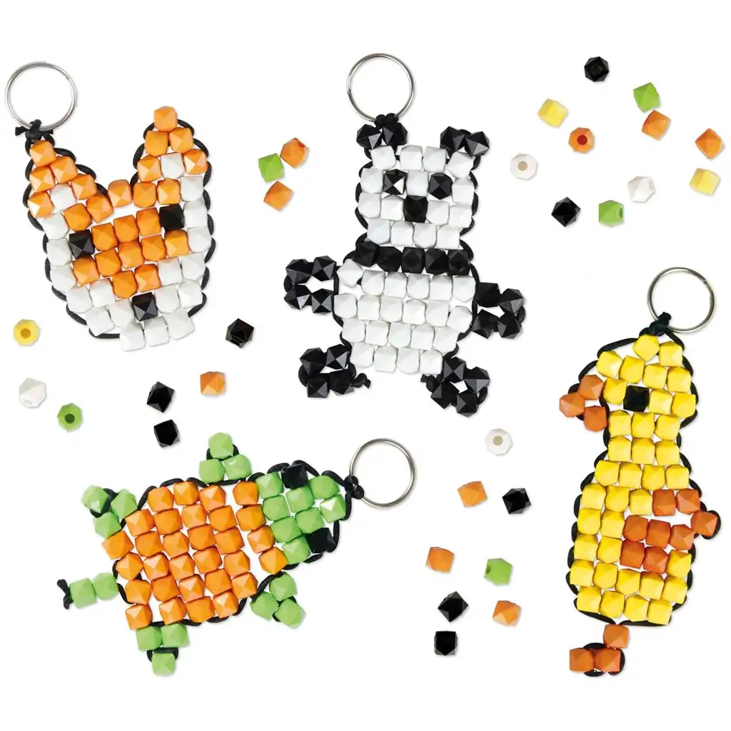 LENA: DIY kulcstartó készítő állatos gyöngyfűző szett kép 2