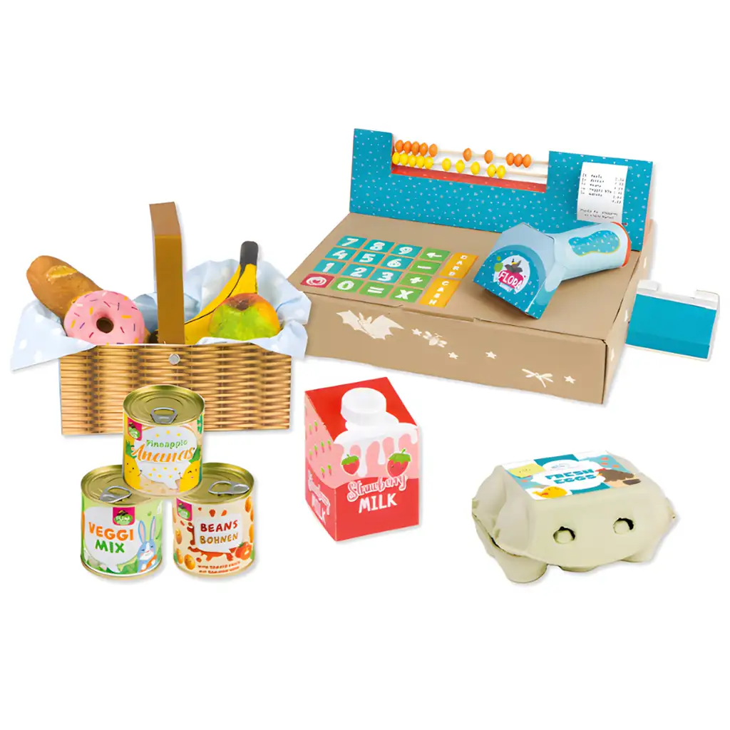 LENA: ECO szupermarket készítő kreatív játékszett kép 2