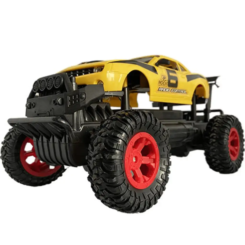 RC Off-Road távirányítós sárga Camaro fénnyel 27 MHz 29cm 1/14-es méretarány kép 5