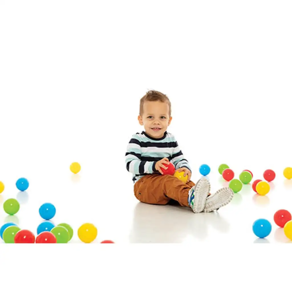 Színes labda hálóban 100db - D-Toys kép 2