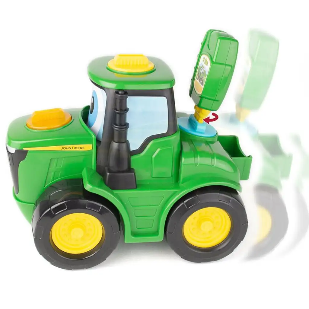 John Deere: Key 'n Go Johnny traktor indítókulccsal és mozgó funkcióval kép 3