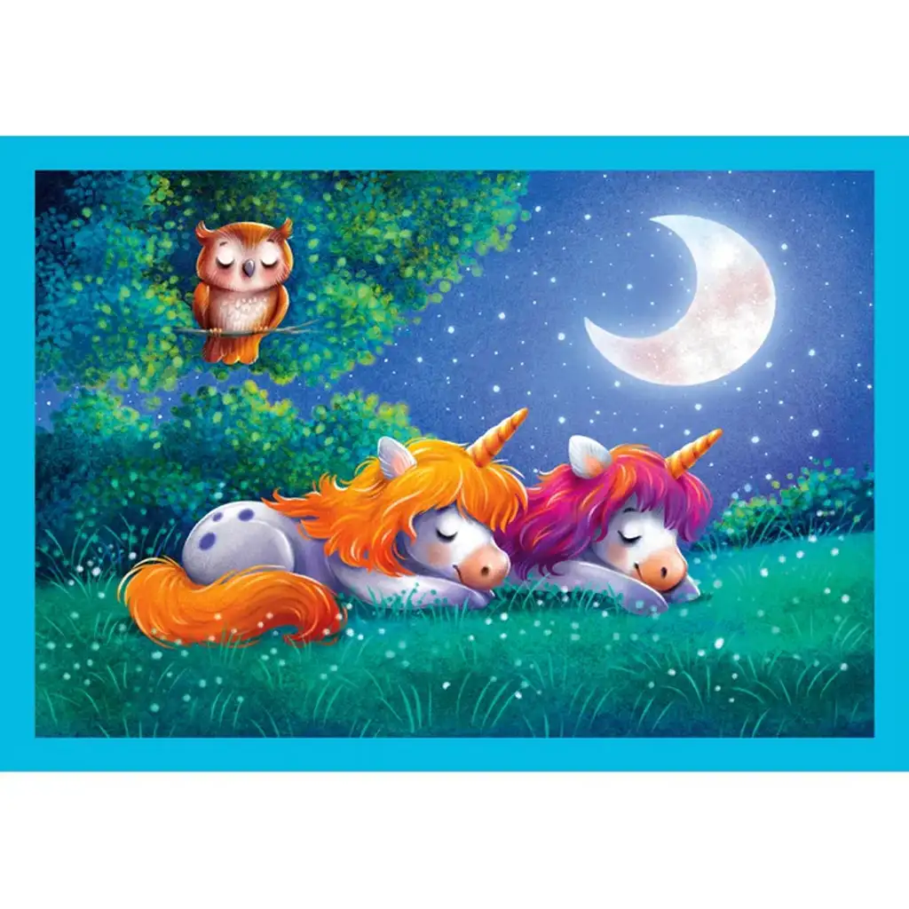 Egy nap az unikornisokkal 4 az 1-ben puzzle - Clementoni kép 2