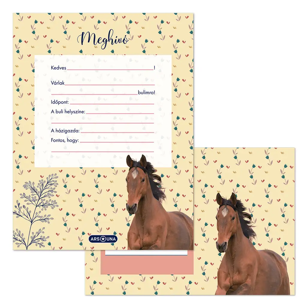 Ars Una: Wild and Free 10 db-os meghívó szett borítékkal