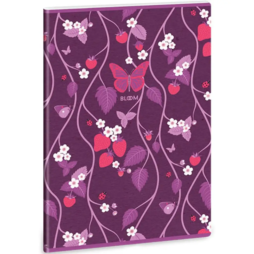 Ars Una: Bloom Papillon A/4 extra kapcsos ponthálós füzet